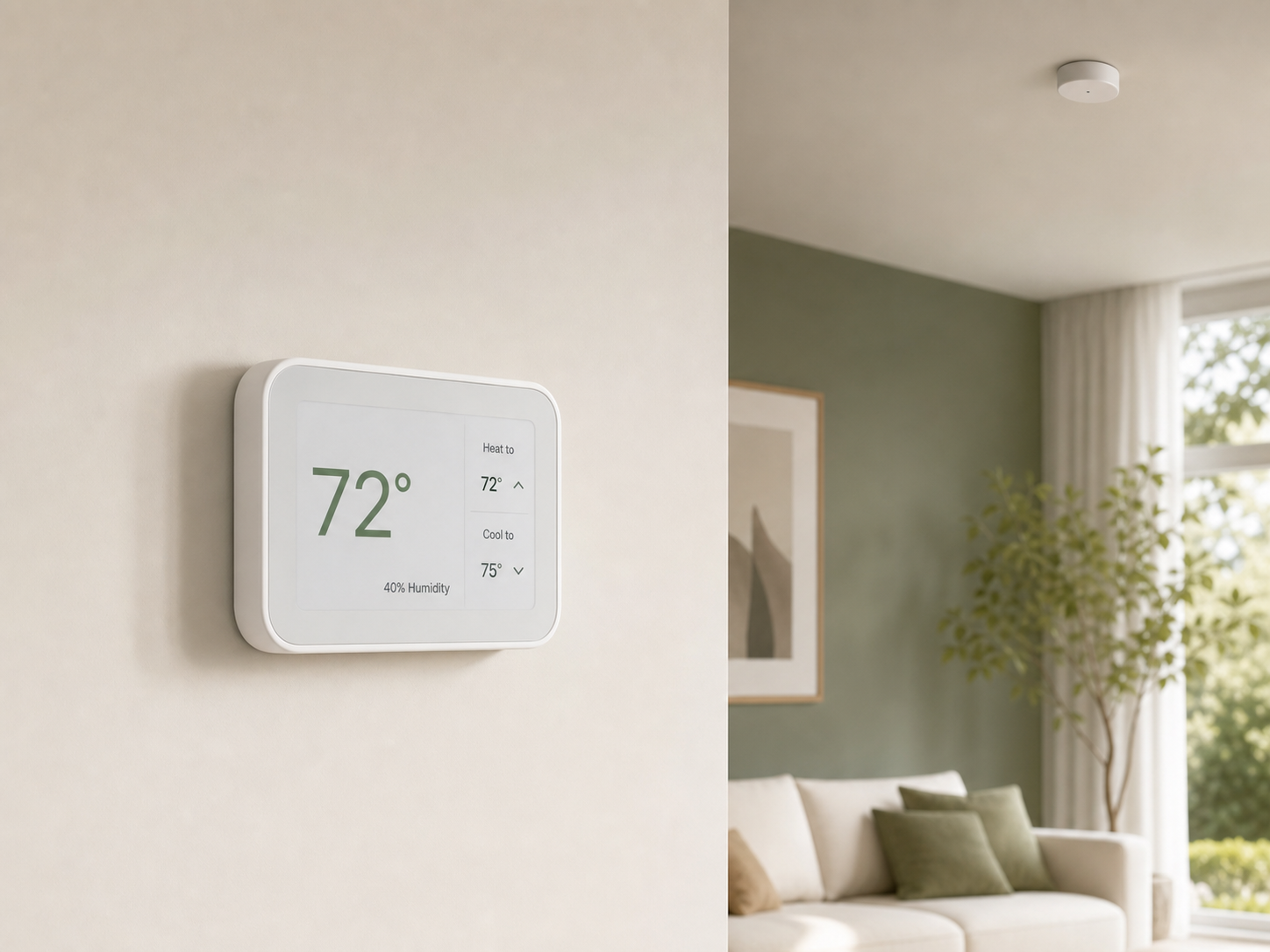 Smart thermostat kit visual for Tara smart home planning